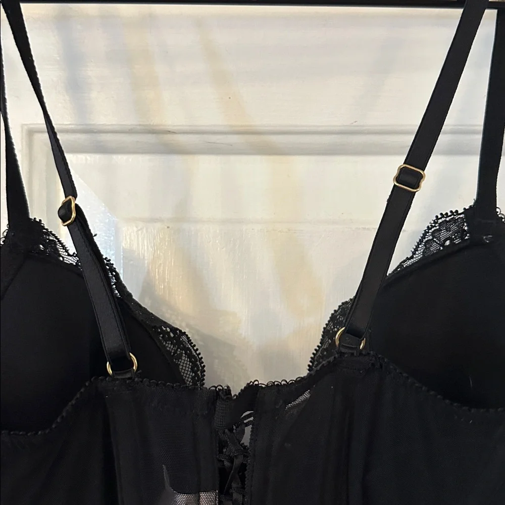 NWOT Women’s Victoria's Secret Black Lace Bustier Size 34C - Picture 6 of 9